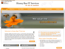 Tablet Screenshot of honeybeeitservices.com